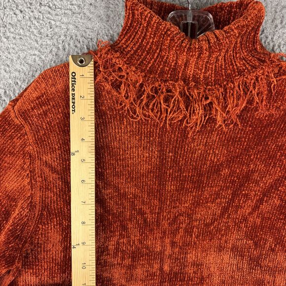 Rafaella Petites Sweater Women's Small Orange Turtleneck Soft - Picture 4 of 12